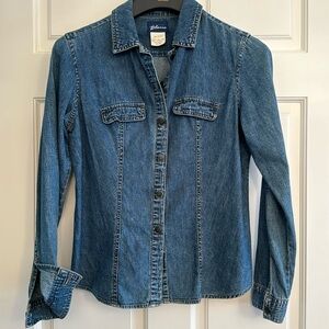 Express Bleus Denim Button-up Shirt - SM
